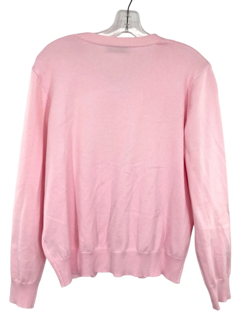 Grace Karin Pink V Neck Knit Cardigan Sweater Size XL